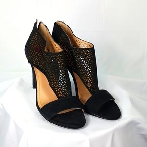 BCBG Cut Out Suede Heels